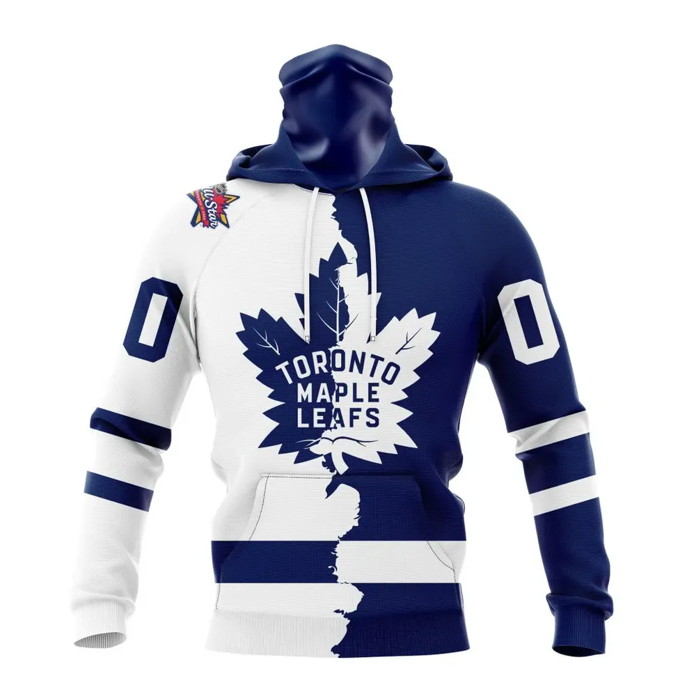 NHL Toronto Maple Leafs Personalize Home Mix Away Kits Mask Hoodie