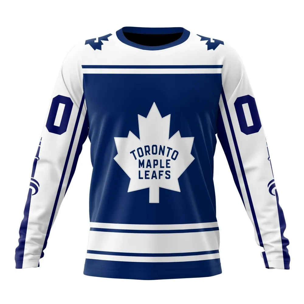 NHL Toronto Maple Leafs Personalized Alternate Concepts Kits St2401 Long Sleeved Sweatshirt 