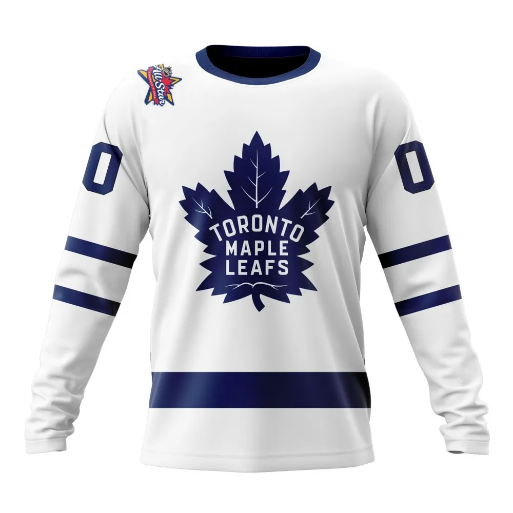 NHL Toronto Maple Leafs Personalized Away Kits Long Sleeved Sweatshirt 