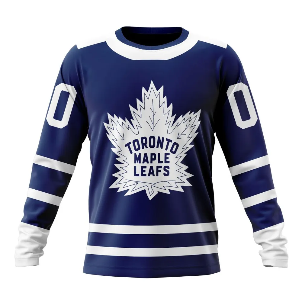 NHL Toronto Maple Leafs Reverse Retro Kits Long Sleeved Sweatshirt 