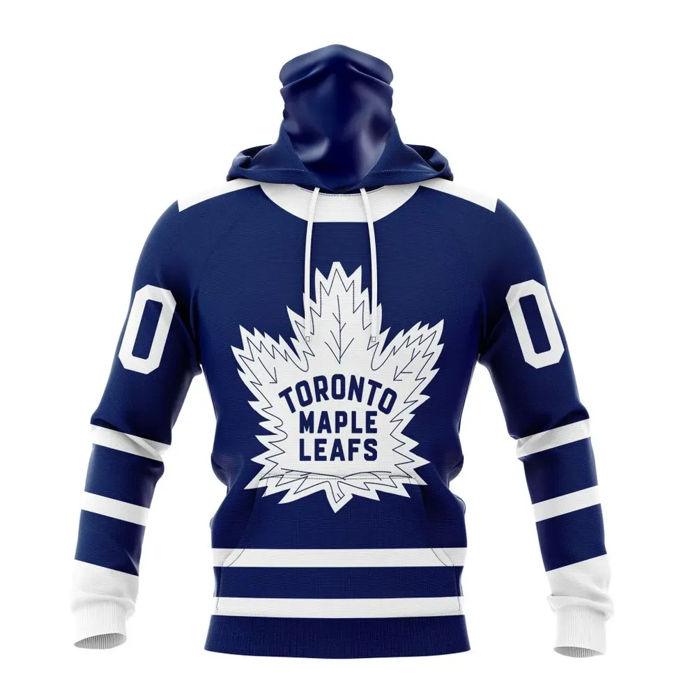 NHL Toronto Maple Leafs Reverse Retro Kits Mask Hoodie