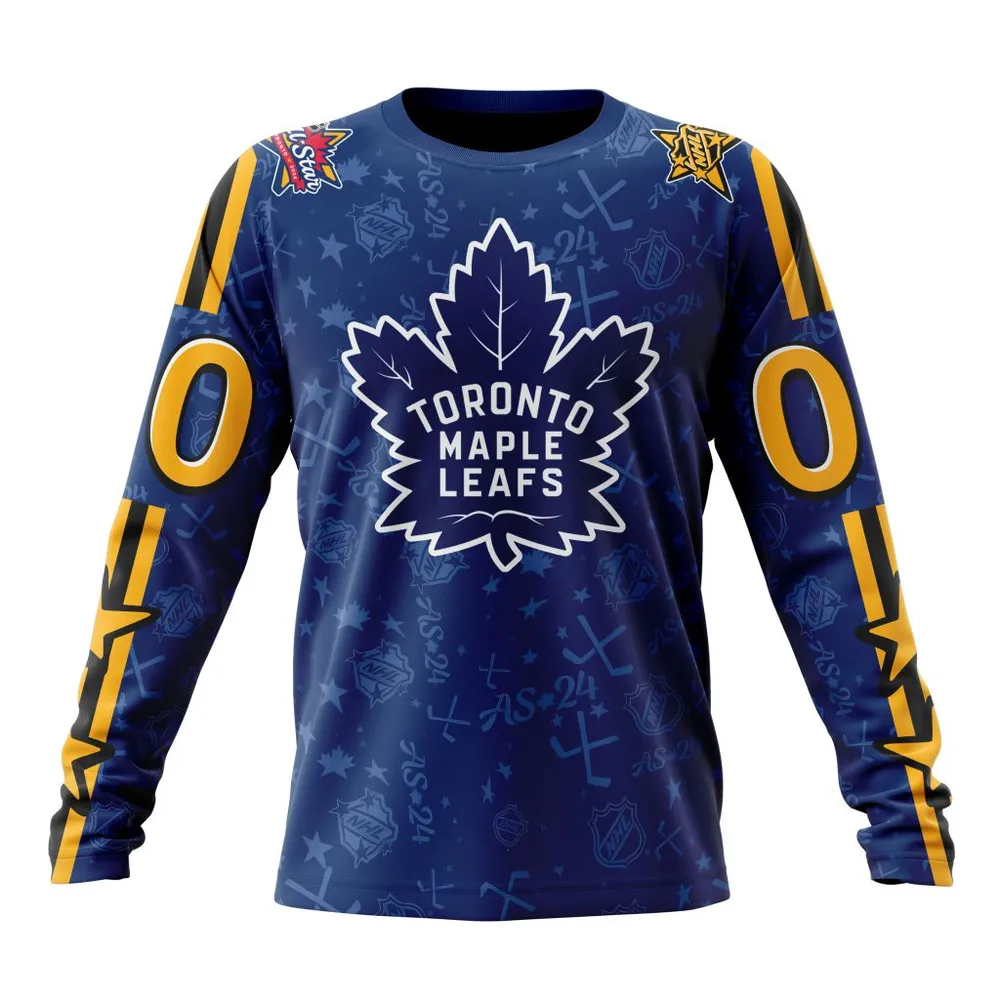 NHL Toronto Maple Leafs Special 2024 All-Star Game Design St2401 Long Sleeved Sweatshirt 