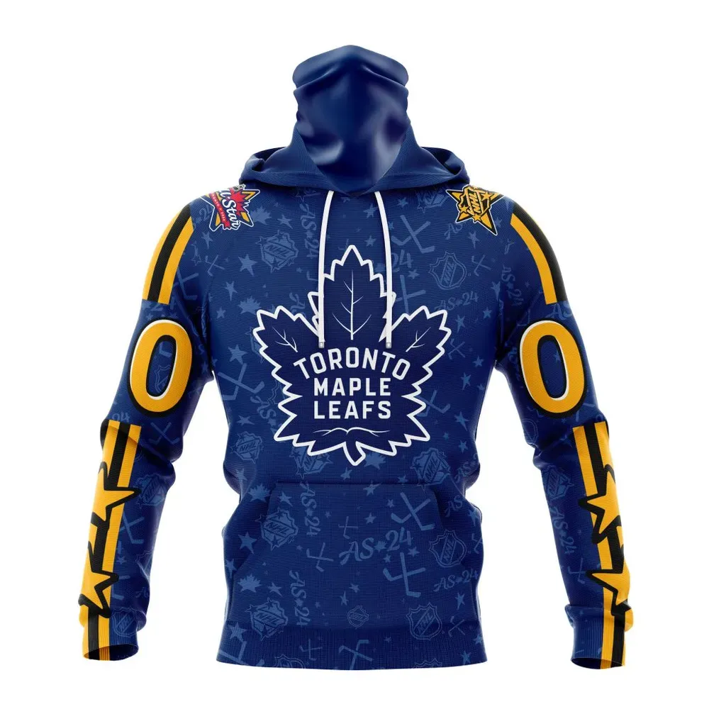 NHL Toronto Maple Leafs Special 2024 All-Star Game Design St2401 Mask Hoodie