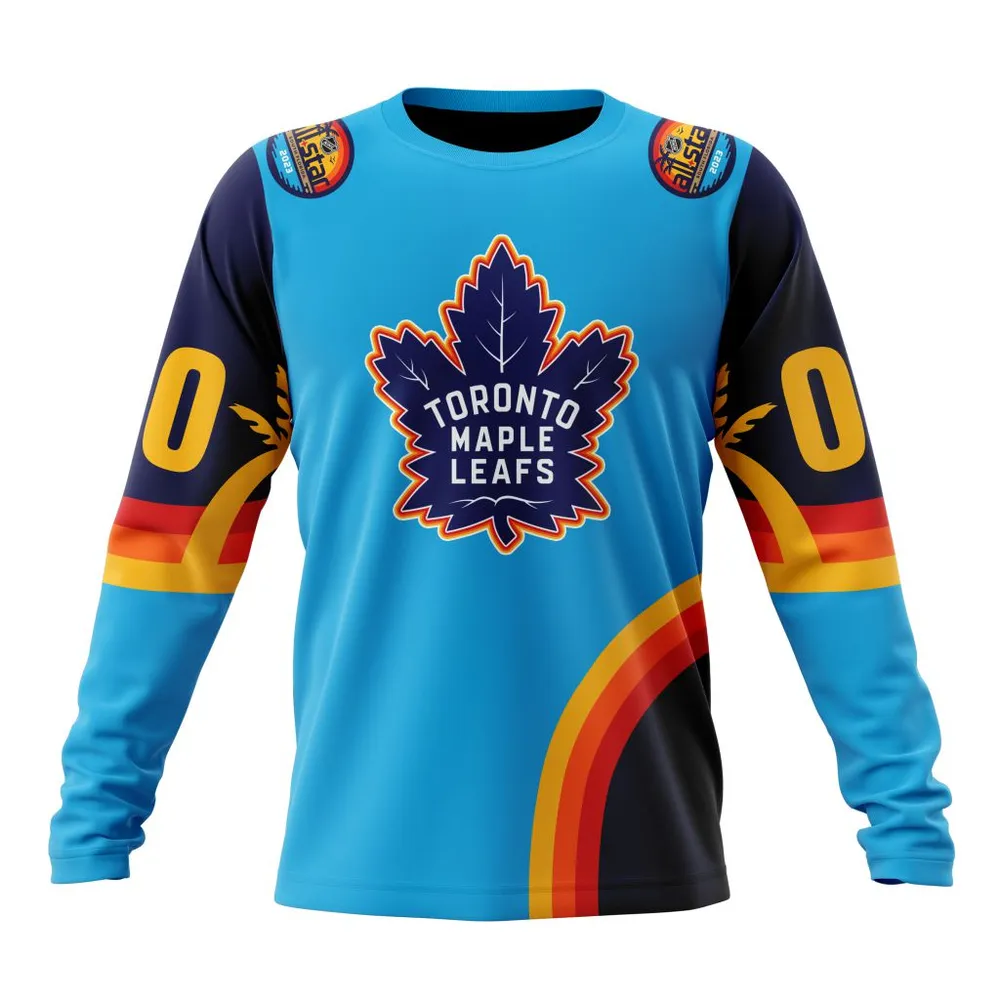 NHL Toronto Maple Leafs Special All-Star Game Design With Atlantic Ocean Long Sleeved Sweatshirt 