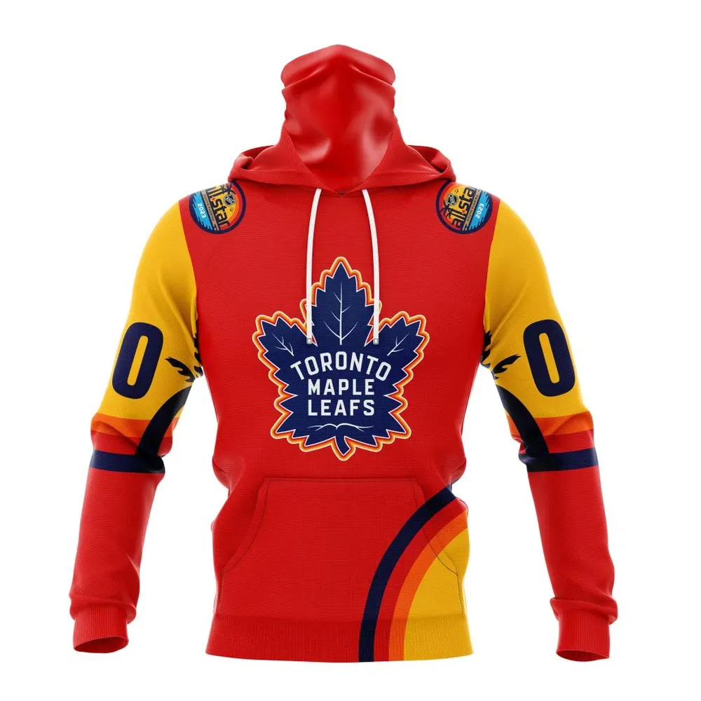 NHL Toronto Maple Leafs Special All-Star Game Design With Florida Sunset Mask Hoodie