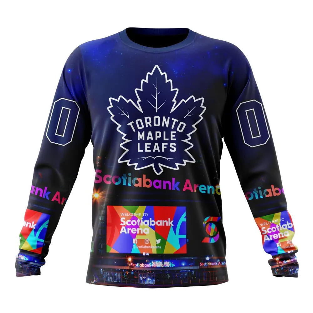 NHL Toronto Maple Leafs Special Design With Scotiabank Arena St2401 Long Sleeved Sweatshirt 