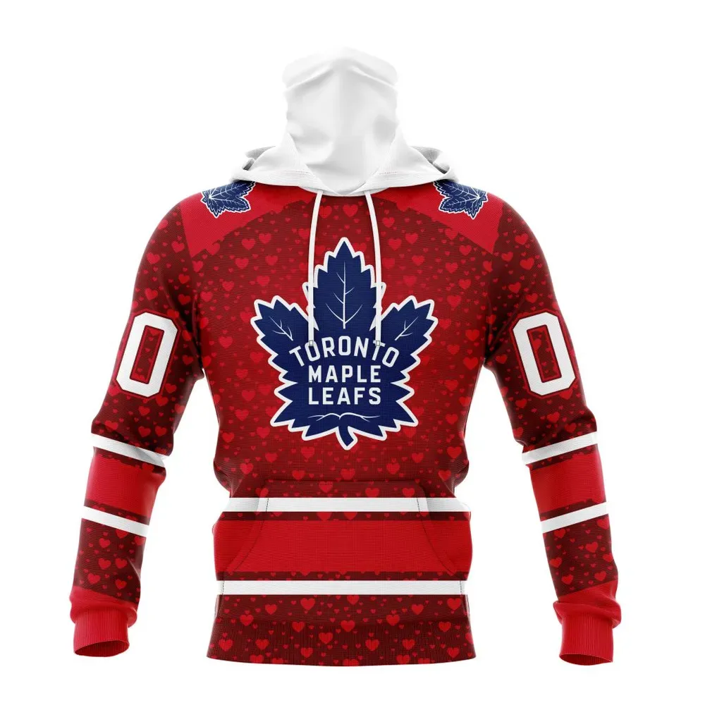 NHL Toronto Maple Leafs Special Gift For Valentines Day St2401 Mask Hoodie