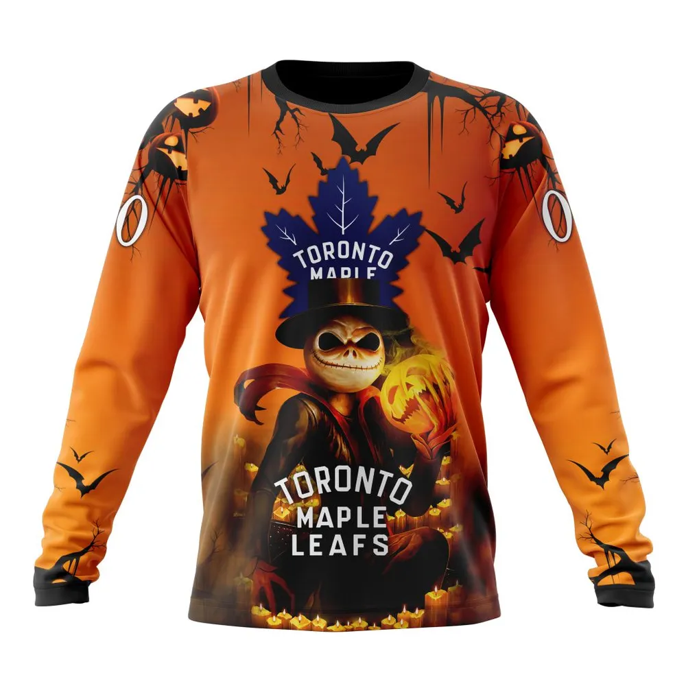 NHL Toronto Maple Leafs Special Halloween Concepts St2201 Long Sleeved Sweatshirt 