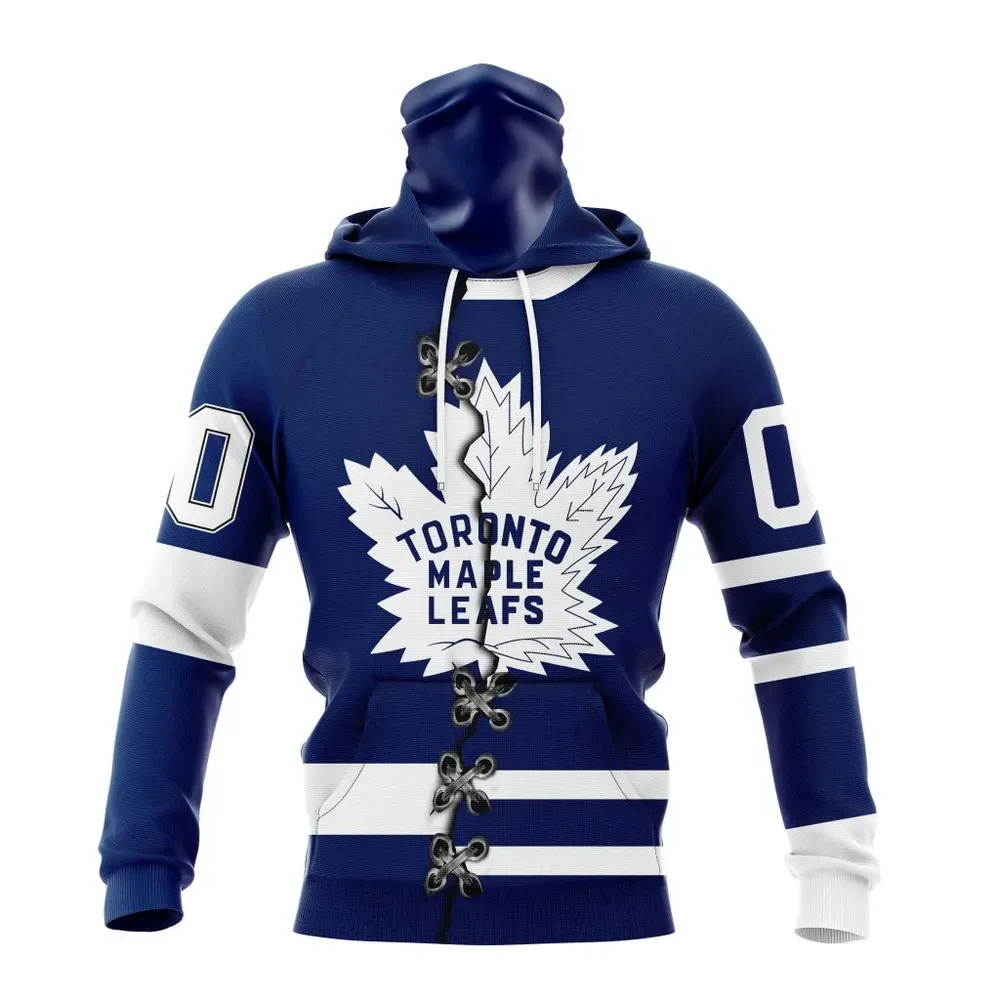 NHL Toronto Maple Leafs Special Home Mix Reverse Retro Personalized Kits Mask Hoodie