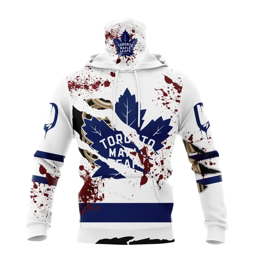 NHL Toronto Maple Leafs | Specialized Design Jersey With Your Ribs For Halloween Mask Hoodie