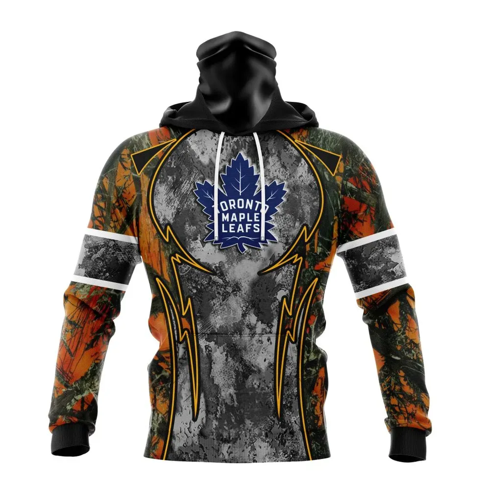 NHL Toronto Maple Leafs | Specialized Design Wih Camo Concepts For Hungting In Forest Mask Hoodie