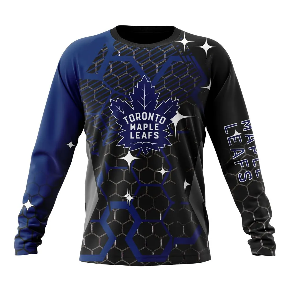 NHL Toronto Maple Leafs | Specialized Design With Motocross Syle V0222 Long Sleeved Sweatshirt 