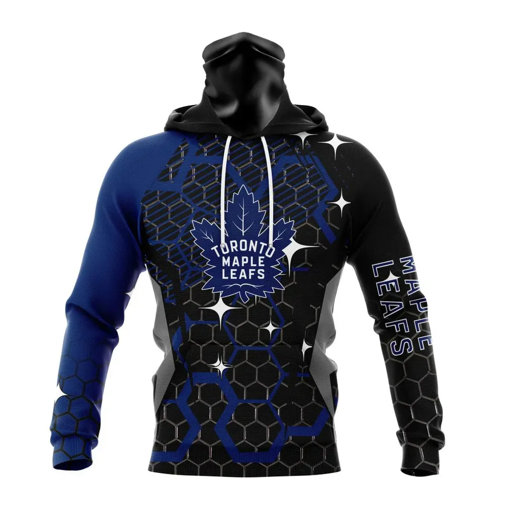 NHL Toronto Maple Leafs | Specialized Design With Motocross Syle V0222 Mask Hoodie