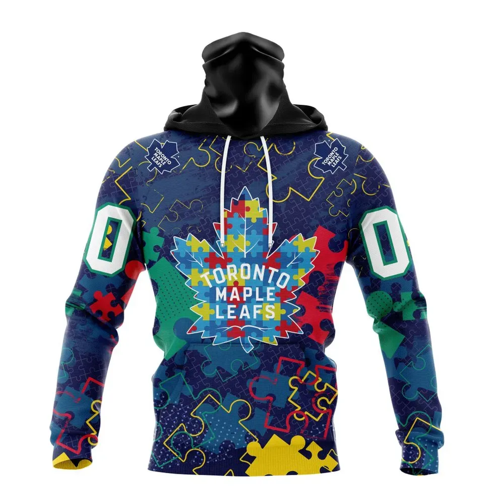 NHL Toronto Maple Leafs | Specialized Fearless Aganst Autism Mask Hoodie