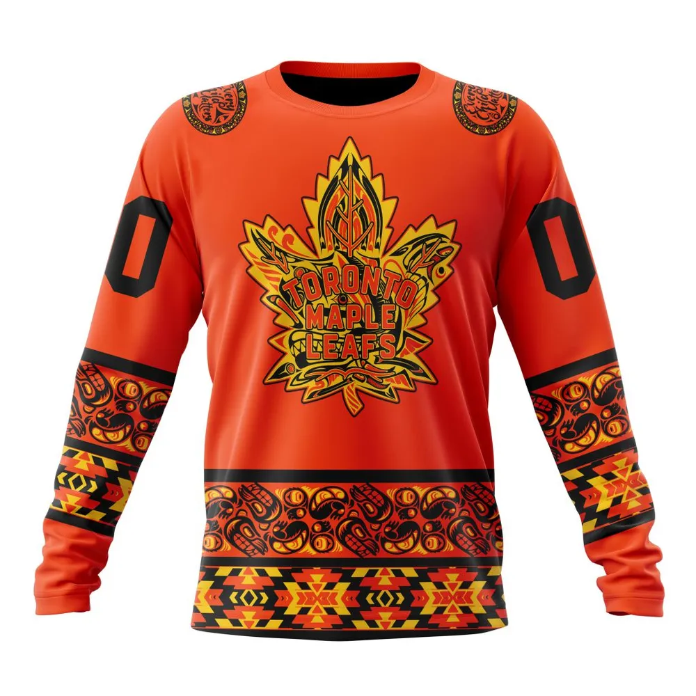 NHL Toronto Maple Leafs | Specialized National Day For Truth And Reconciliation Long Sleeved Sweatshirt 