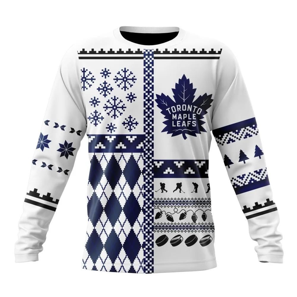 NHL Toronto Maple Leafs | Specialized Unisex Christmas Is Coming V01 Long Sleeved Sweatshirt 