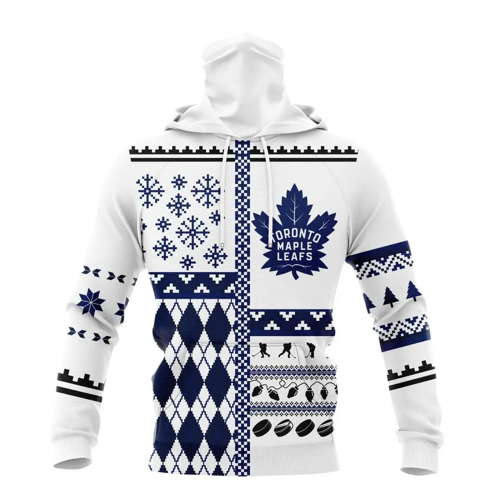 NHL Toronto Maple Leafs | Specialized Unisex Christmas Is Coming V01 Mask Hoodie