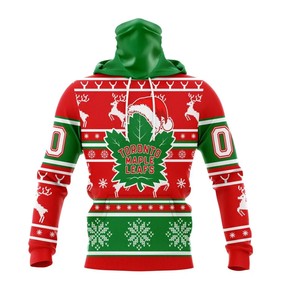 NHL Toronto Maple Leafs | Specialized Unisex Christmas Is Coming V02 Mask Hoodie