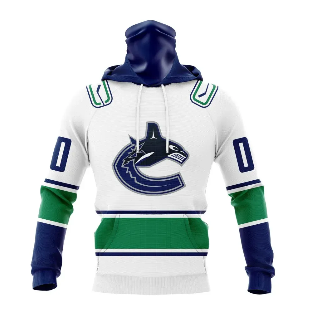 NHL Vancouver Canucks Personalized Away Kits Mask Hoodie