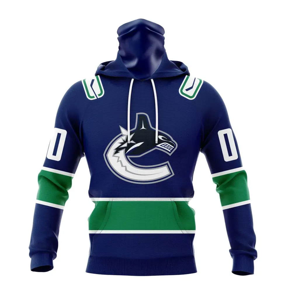 NHL Vancouver Canucks Personalized Home Kits Mask Hoodie