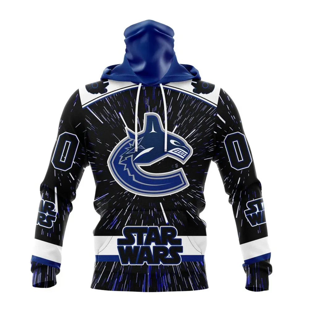 NHL Vancouver Canucks Special Star Wars Design St2303 Mask Hoodie