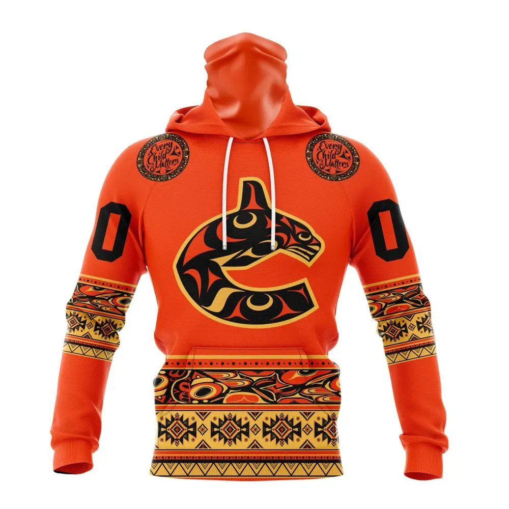 NHL Vancouver Canucks | Specialized National Day For Truth And Reconciliation Mask Hoodie