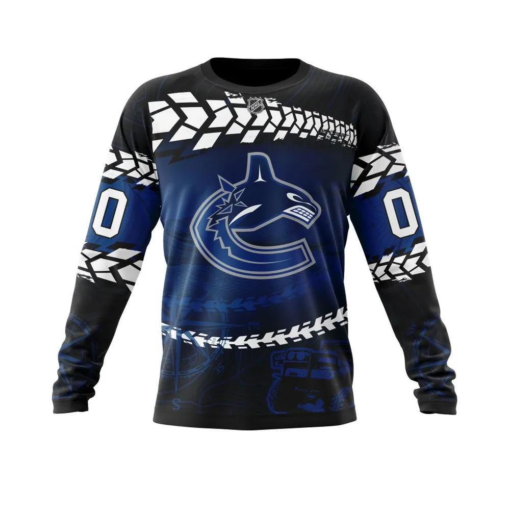 NHL Vancouver Canucks | Specialized Off Road Style St2201 Long Sleeved Sweatshirt 