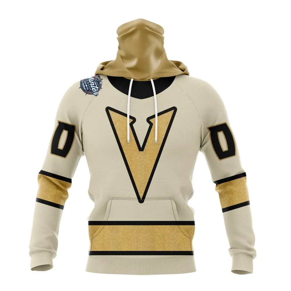 NHL Vegas Golden Knights 2024 Winter Classic Design Concept Mask Hoodie