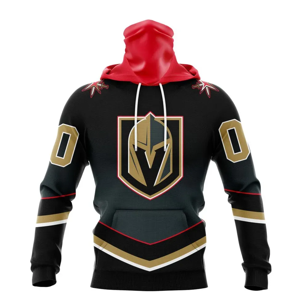 NHL Vegas Golden Knights Personalize Gradient Series Concept St2301 Mask Hoodie