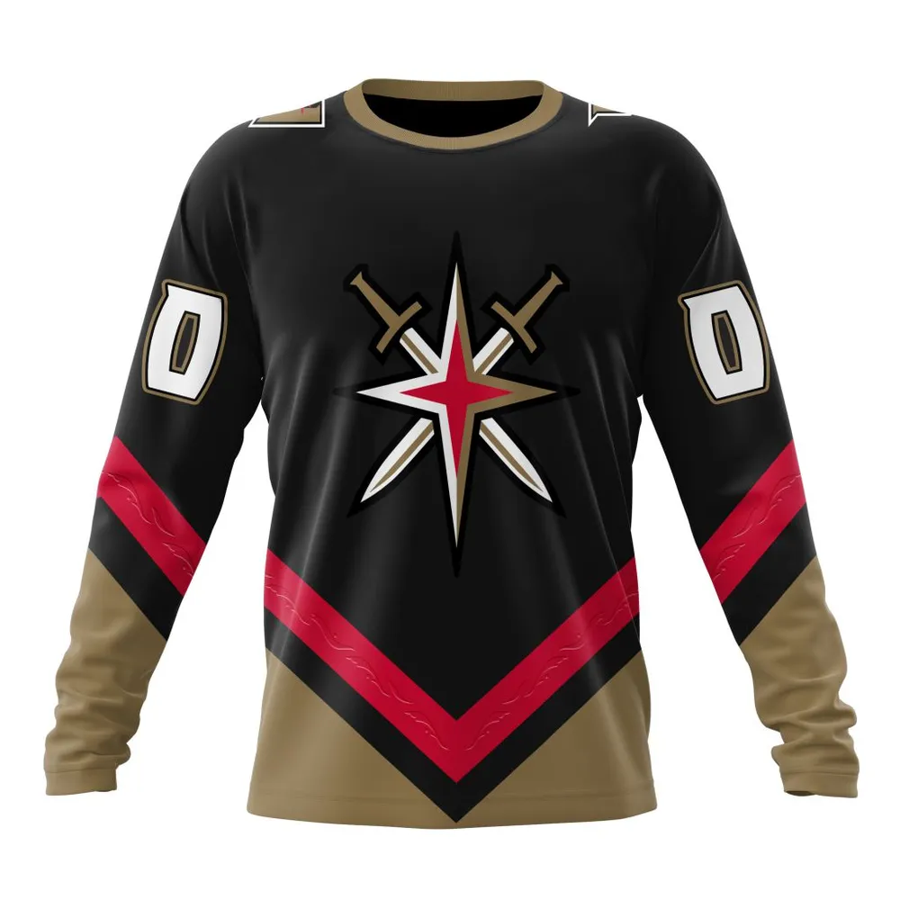 NHL Vegas Golden Knights Personalized Alternate Concepts Kits St2401 Long Sleeved Sweatshirt 