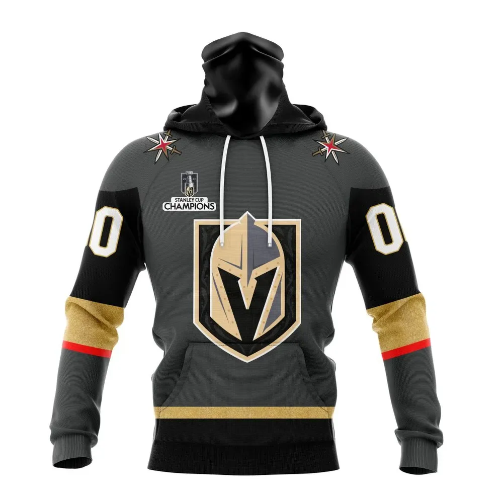 NHL Vegas Golden Knights Personalized Away Kits Mask Hoodie