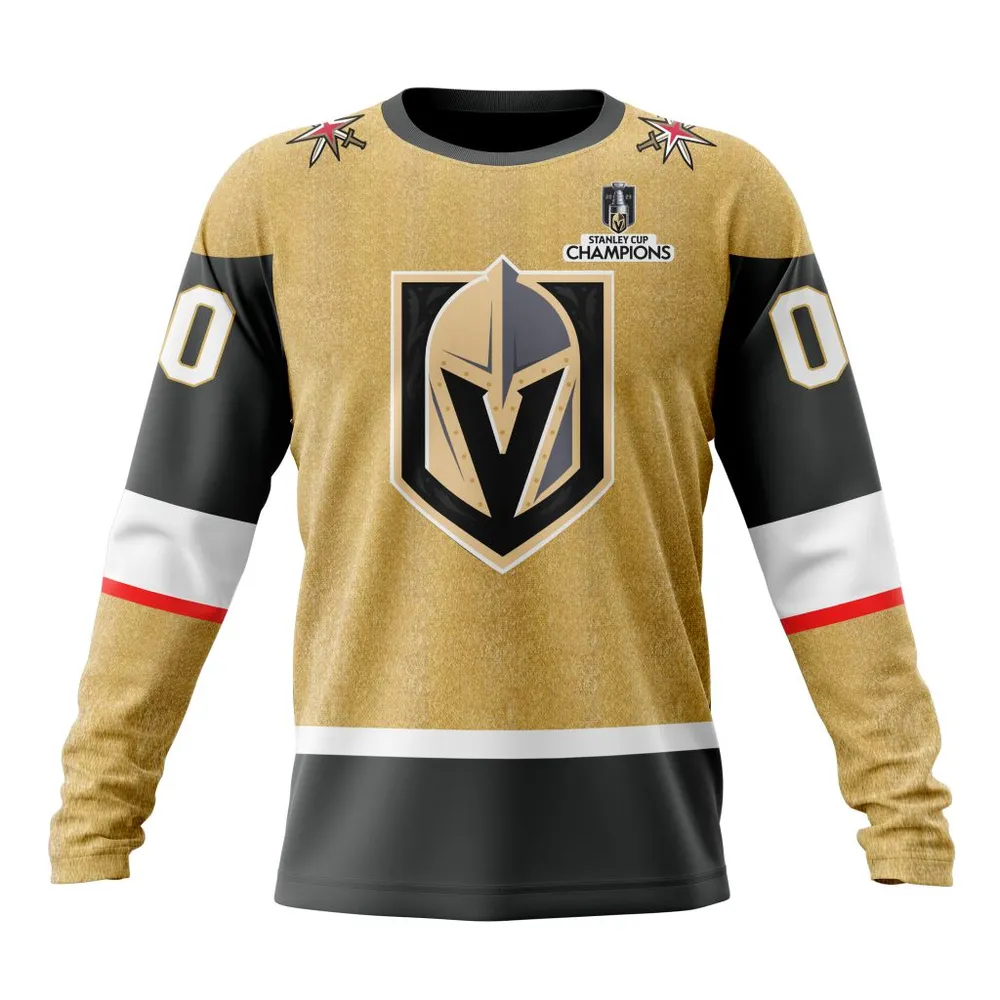 NHL Vegas Golden Knights Personalized Home Kits Long Sleeved Sweatshirt 