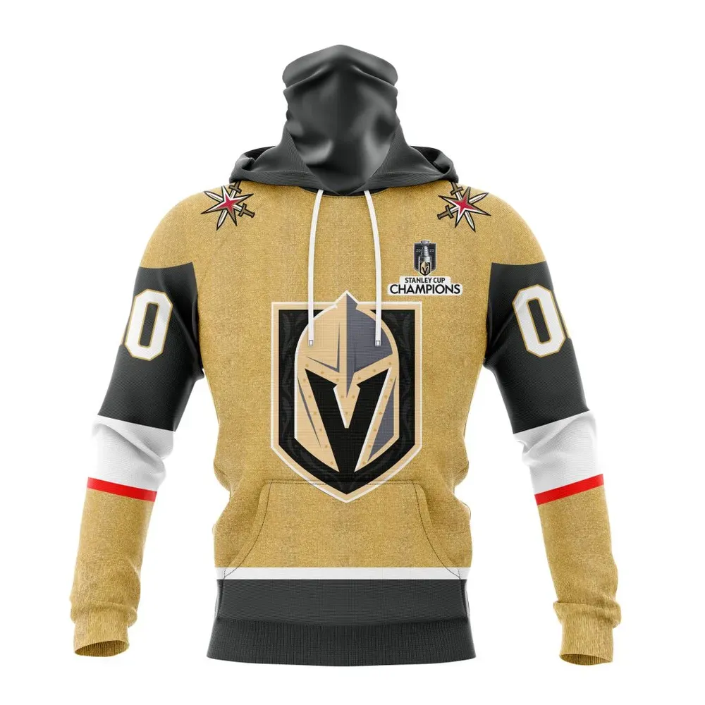 NHL Vegas Golden Knights Personalized Home Kits Mask Hoodie