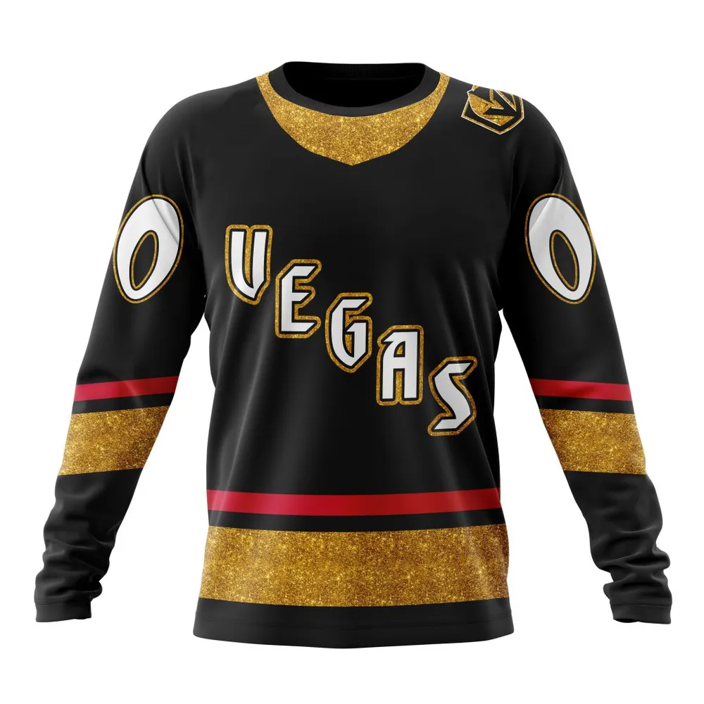 NHL Vegas Golden Knights Reverse Retro Kits Long Sleeved Sweatshirt 