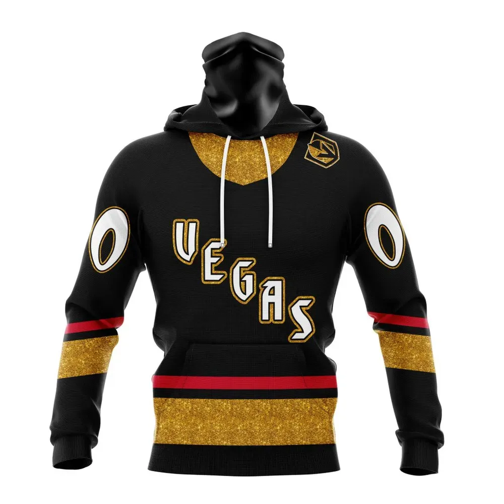 NHL Vegas Golden Knights Reverse Retro Kits Mask Hoodie