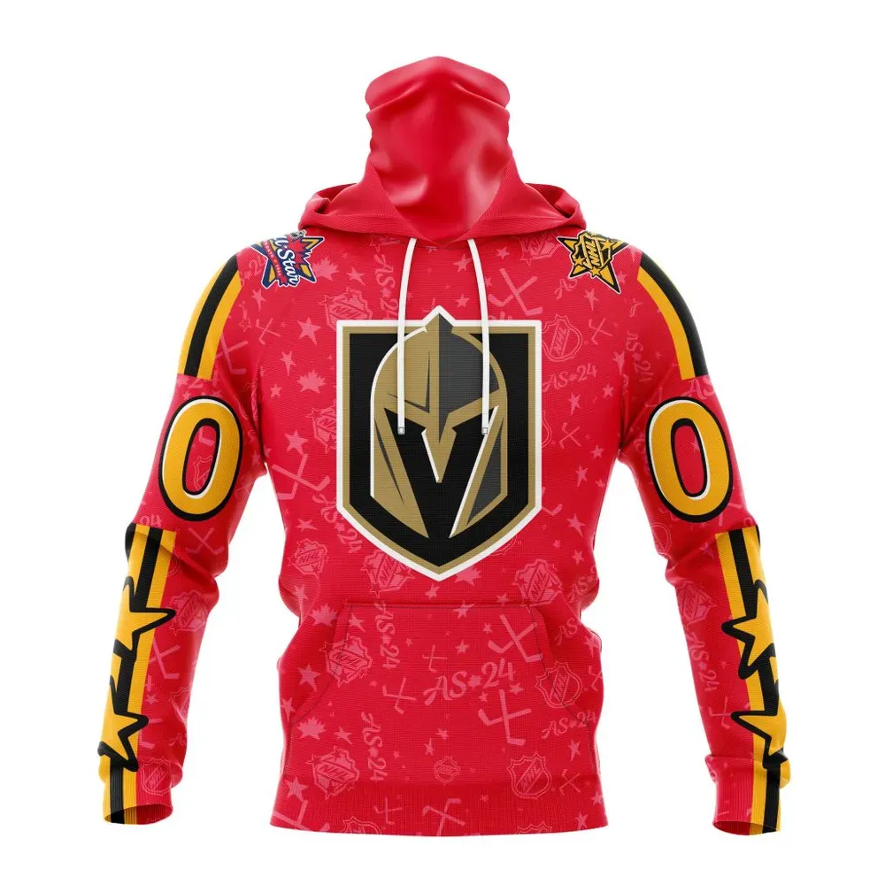 NHL Vegas Golden Knights Special 2024 All-Star Game Design St2401 Mask Hoodie