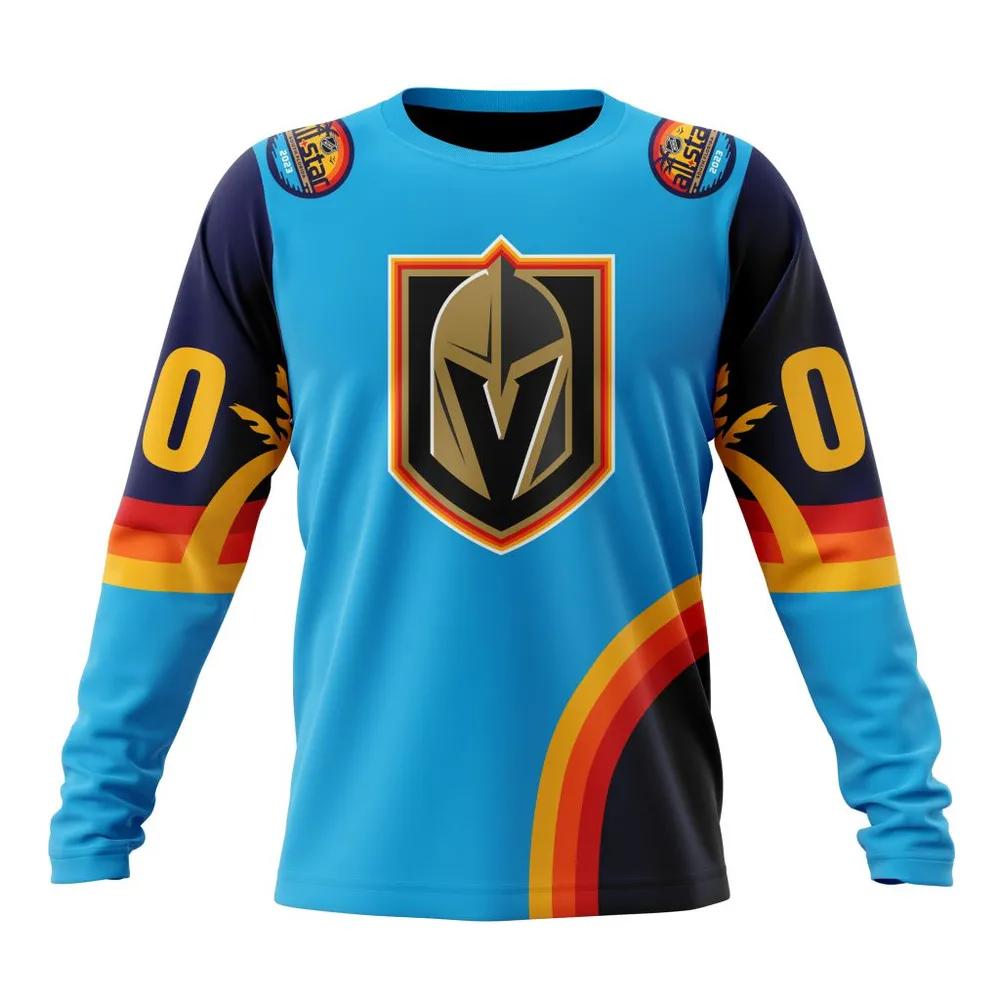 NHL Vegas Golden Knights Special All-Star Game Design With Atlantic Ocean Long Sleeved Sweatshirt 