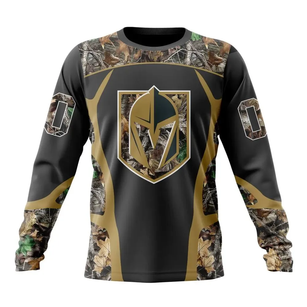 NHL Vegas Golden Knights Special Camo Hunting Design V2302 Long Sleeved Sweatshirt 