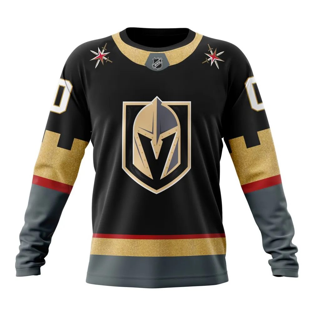 NHL Vegas Golden Knights Special Castle Design Concept Kits Long Sleeved Sweatshirt 