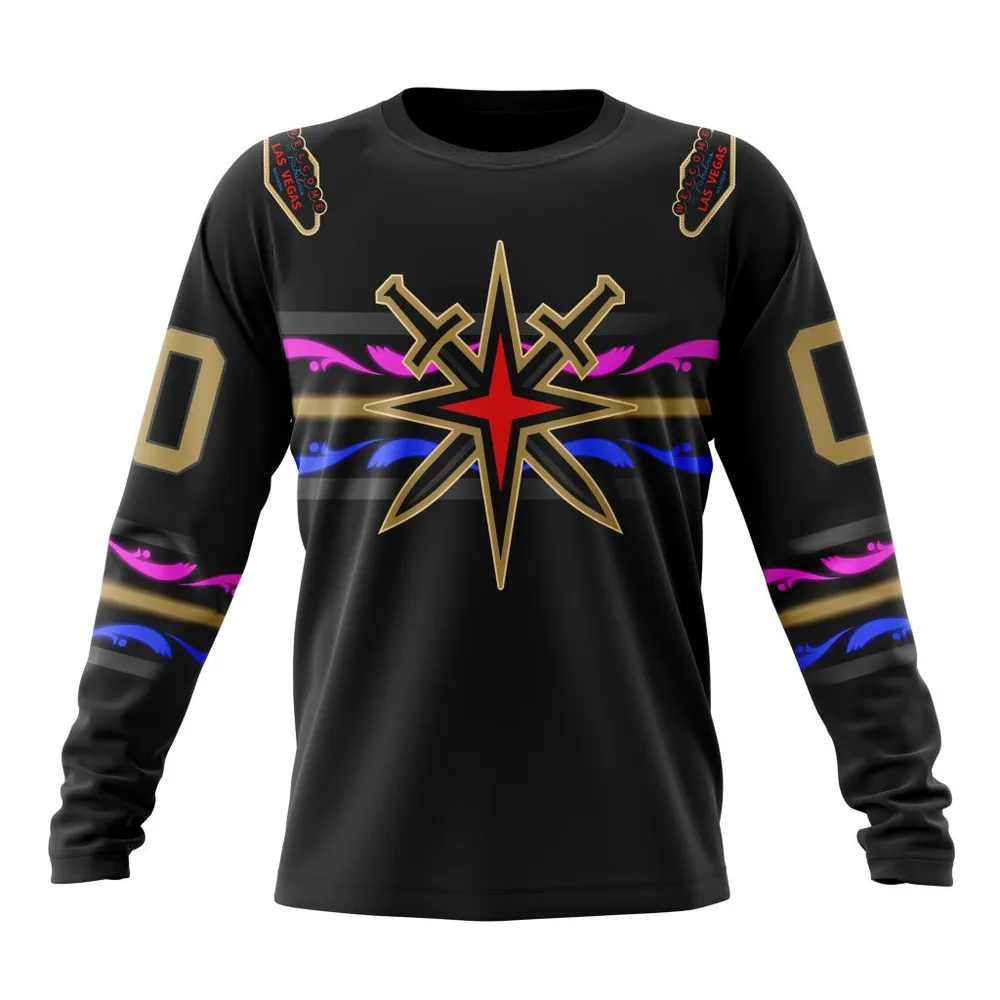 NHL Vegas Golden Knights Special City Connect Design St2402 Long Sleeved Sweatshirt 