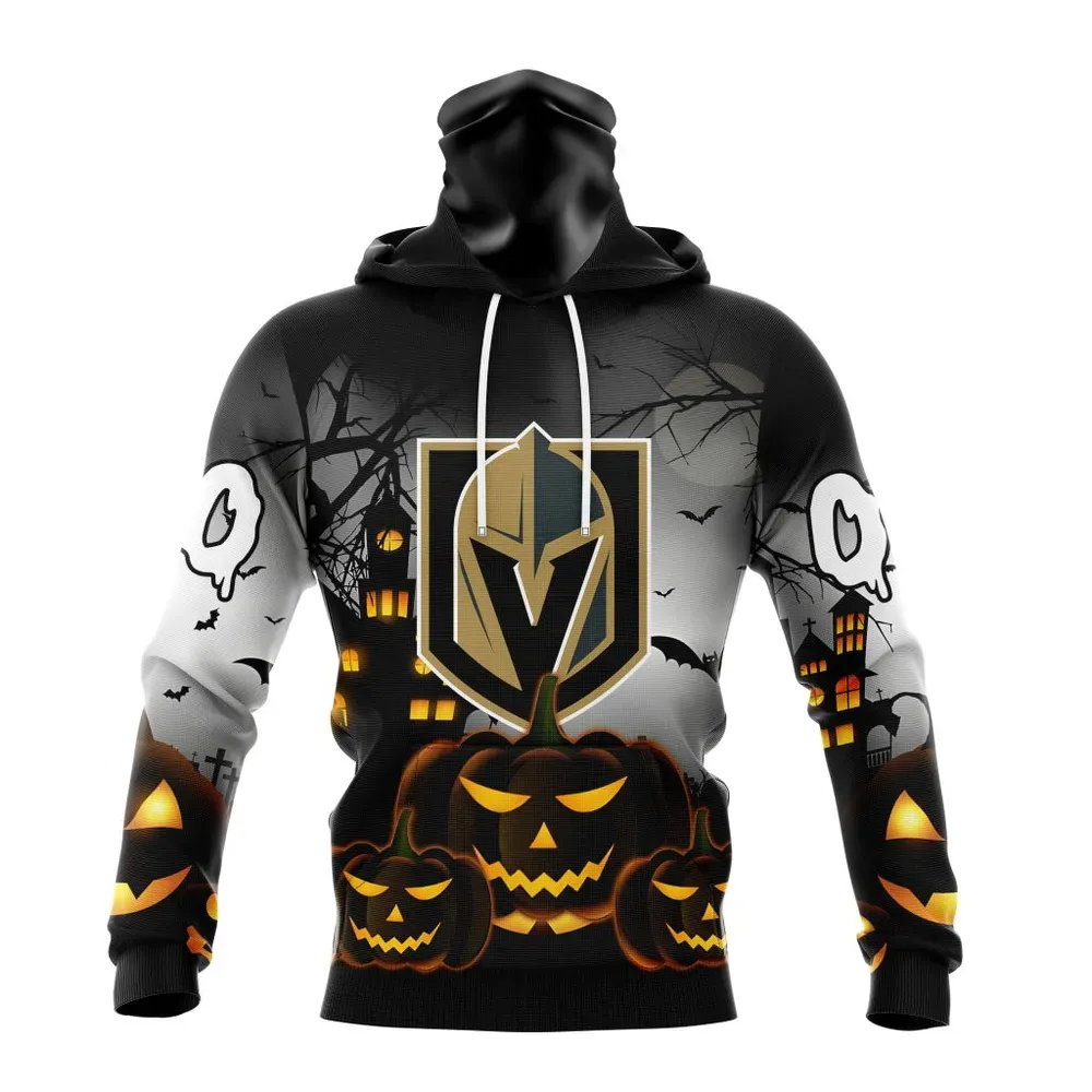 NHL Vegas Golden Knights Special Design For Halloween St2302 Mask Hoodie