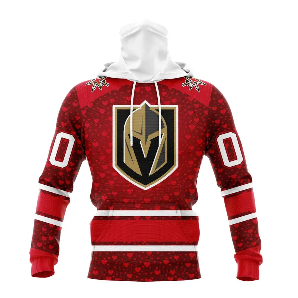 NHL Vegas Golden Knights Special Gift For Valentines Day St2401 Mask Hoodie