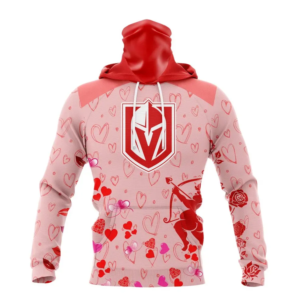 NHL Vegas Golden Knights Special Gift For Valentines Day St2402 Mask Hoodie