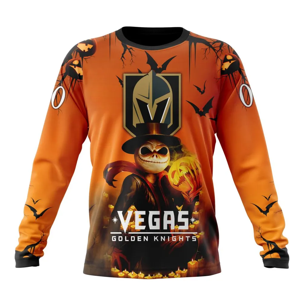 NHL Vegas Golden Knights Special Halloween Concepts St2201 Long Sleeved Sweatshirt 