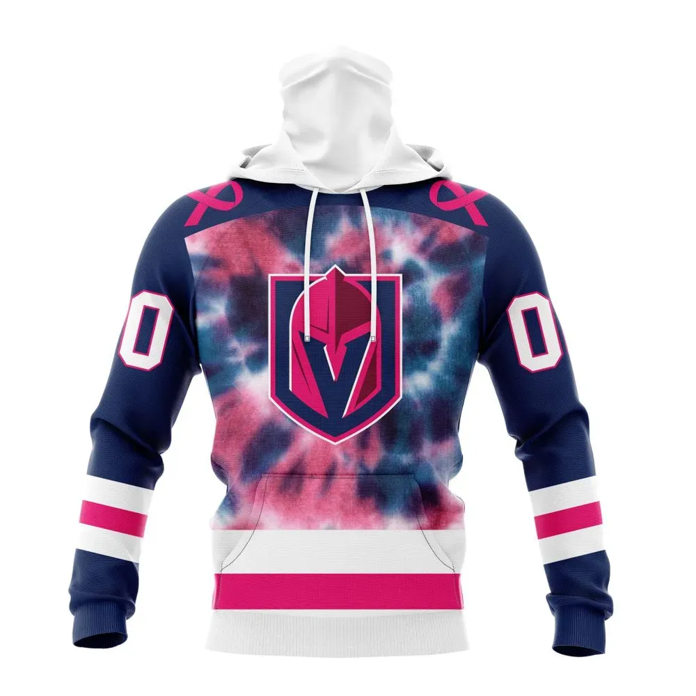 NHL Vegas Golden Knights Special Pink October Fight Breast Cancer St2303 Mask Hoodie