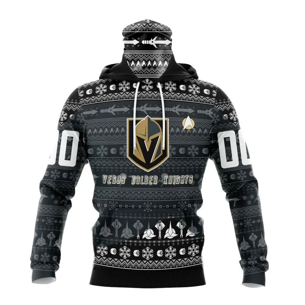 NHL Vegas Golden Knights Special Star Trek Design St2201 Mask Hoodie