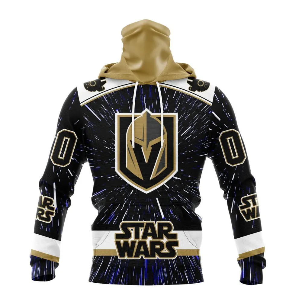 NHL Vegas Golden Knights Special Star Wars Design St2303 Mask Hoodie