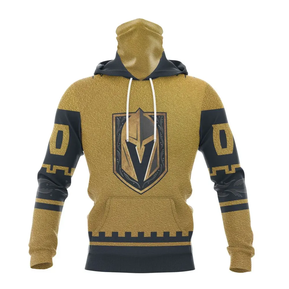 NHL Vegas Golden Knights Special Two-Tone Design St2401 Mask Hoodie