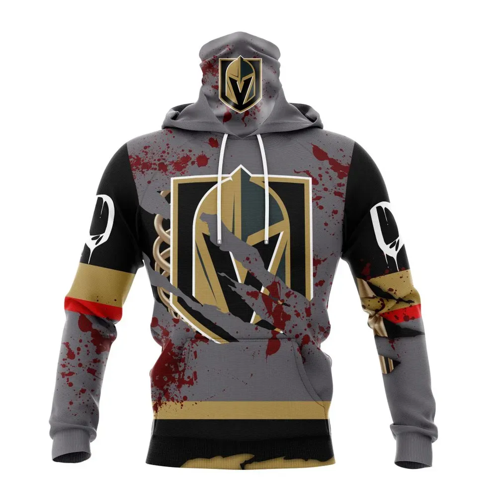 NHL Vegas Golden Knights | Specialized Design Jersey With Your Ribs For Halloween Mask Hoodie