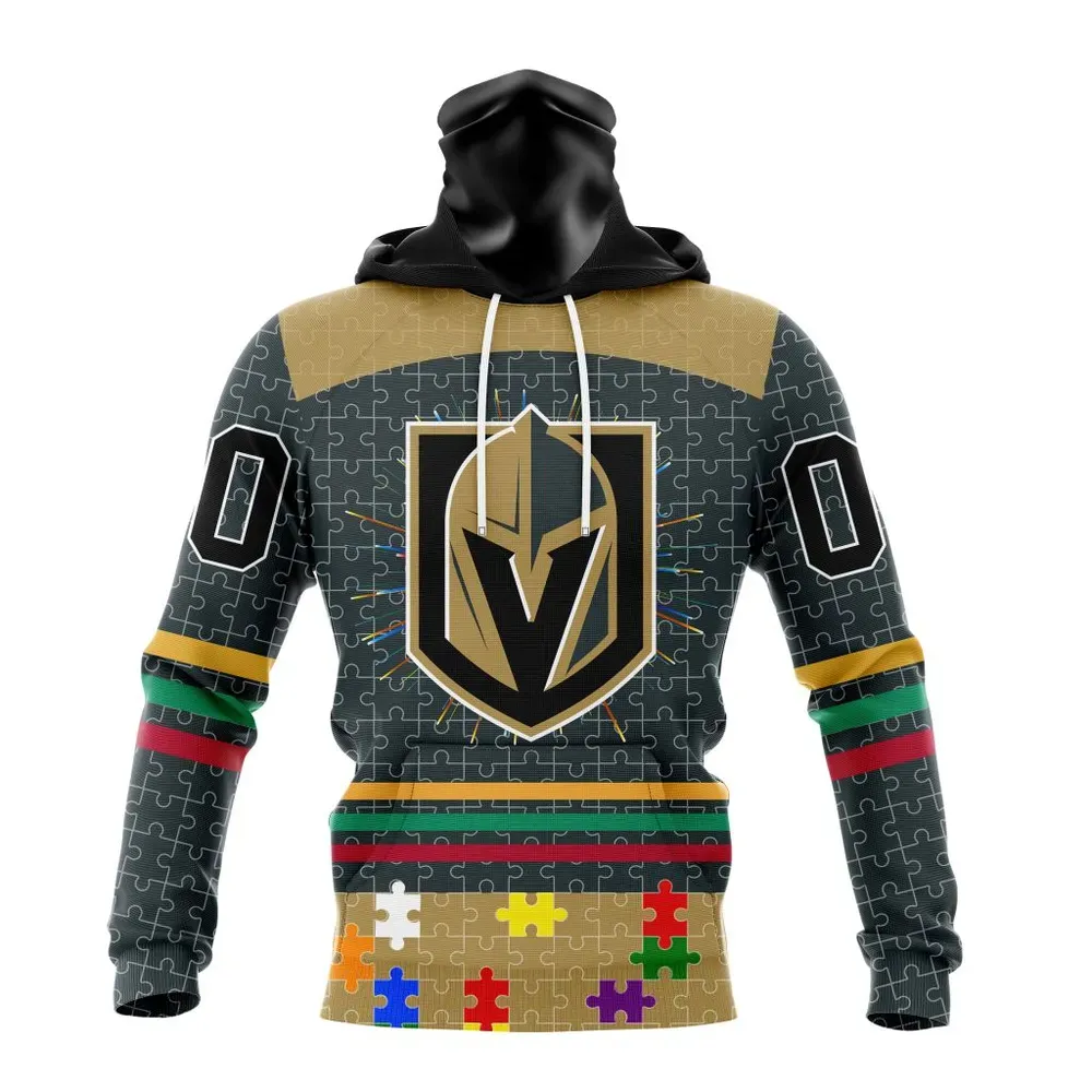 NHL Vegas Golden Knights | Specialized Fearless Aganst Autism V0122 Mask Hoodie